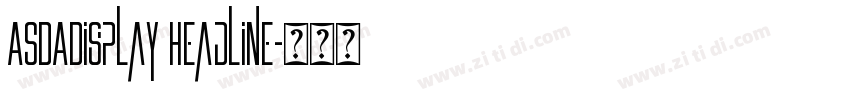 ASDADisplay Headline字体转换